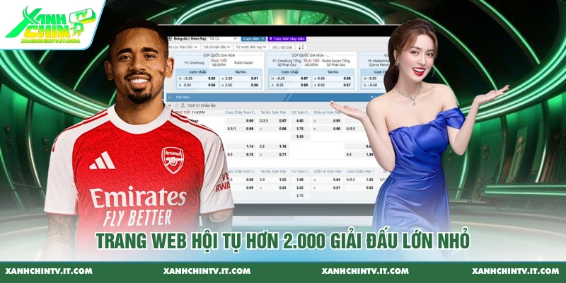 Trang web hội tụ hơn 2.000 giải đấu lớn nhỏ