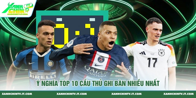 Ý nghĩa  top 10 cầu thủ ghi bàn nhiều nhất